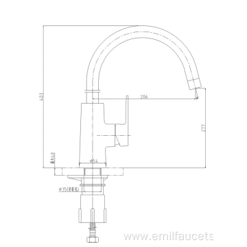 Commercial industrial professional kitchen sink faucet tap